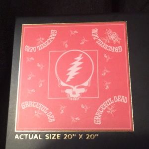 NEW WITH TAGS- 20” x 20” Grateful Dead Bandana
